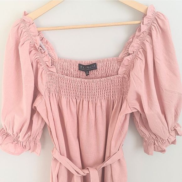 Eloquii Smocked Mini Dress - Picture 4 of 5